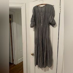 MASSCOB Grey Full Length length Maxi Dress